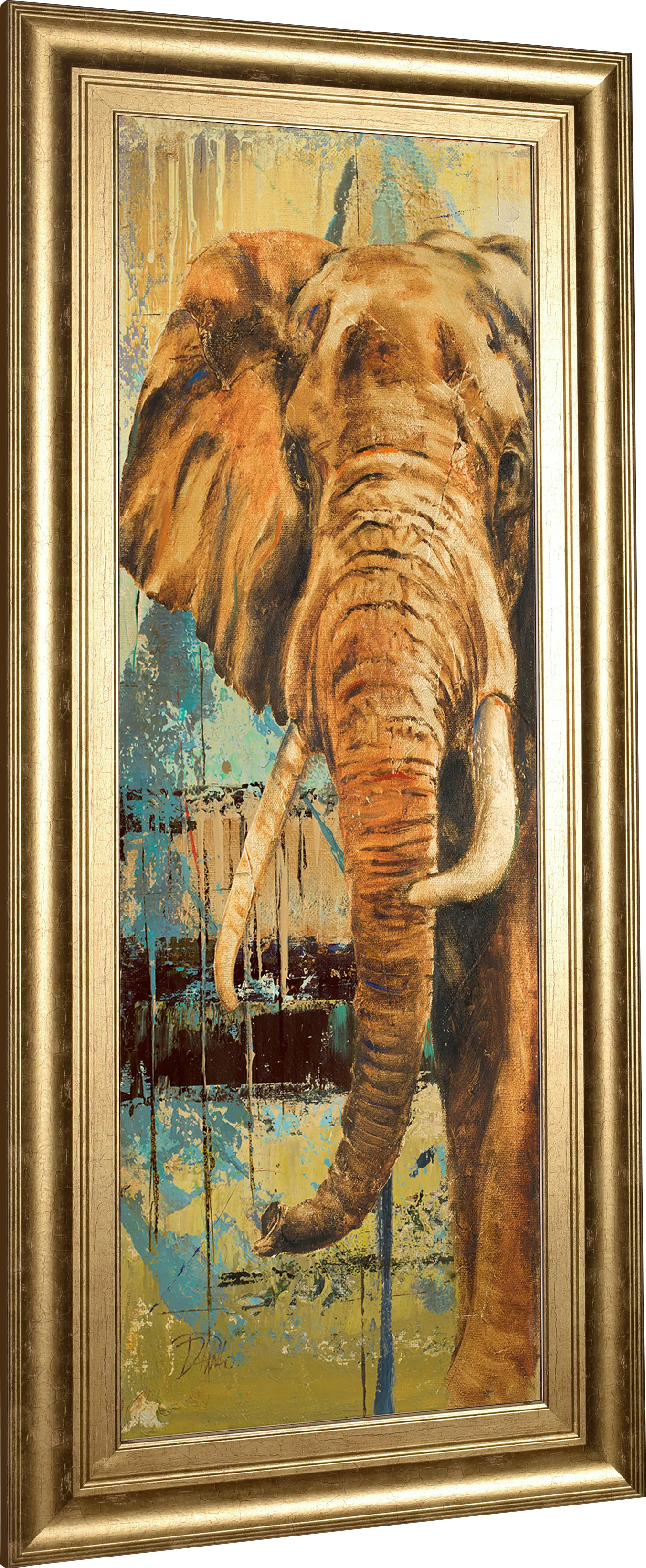 Kids Magnificent Elephant Beige Artwork - Image 1