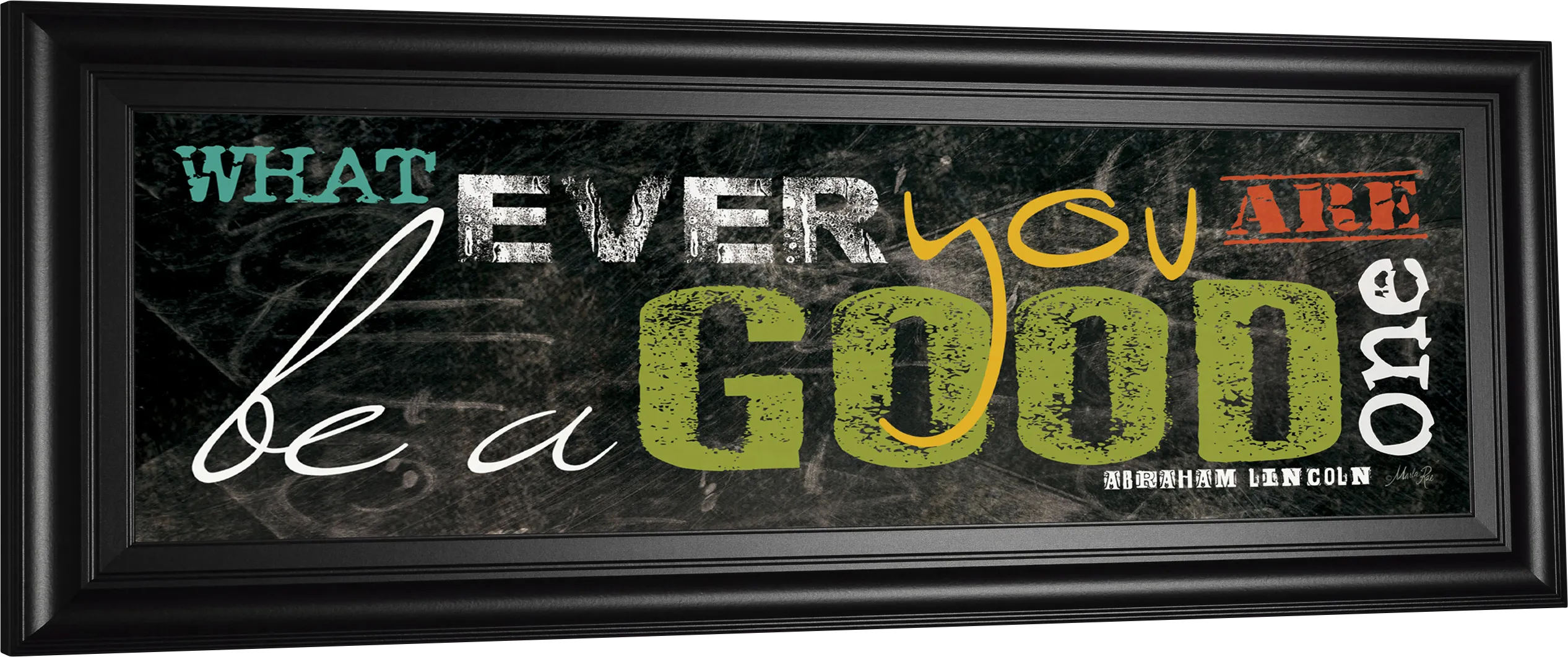 Kids Good Manners Black Artwork