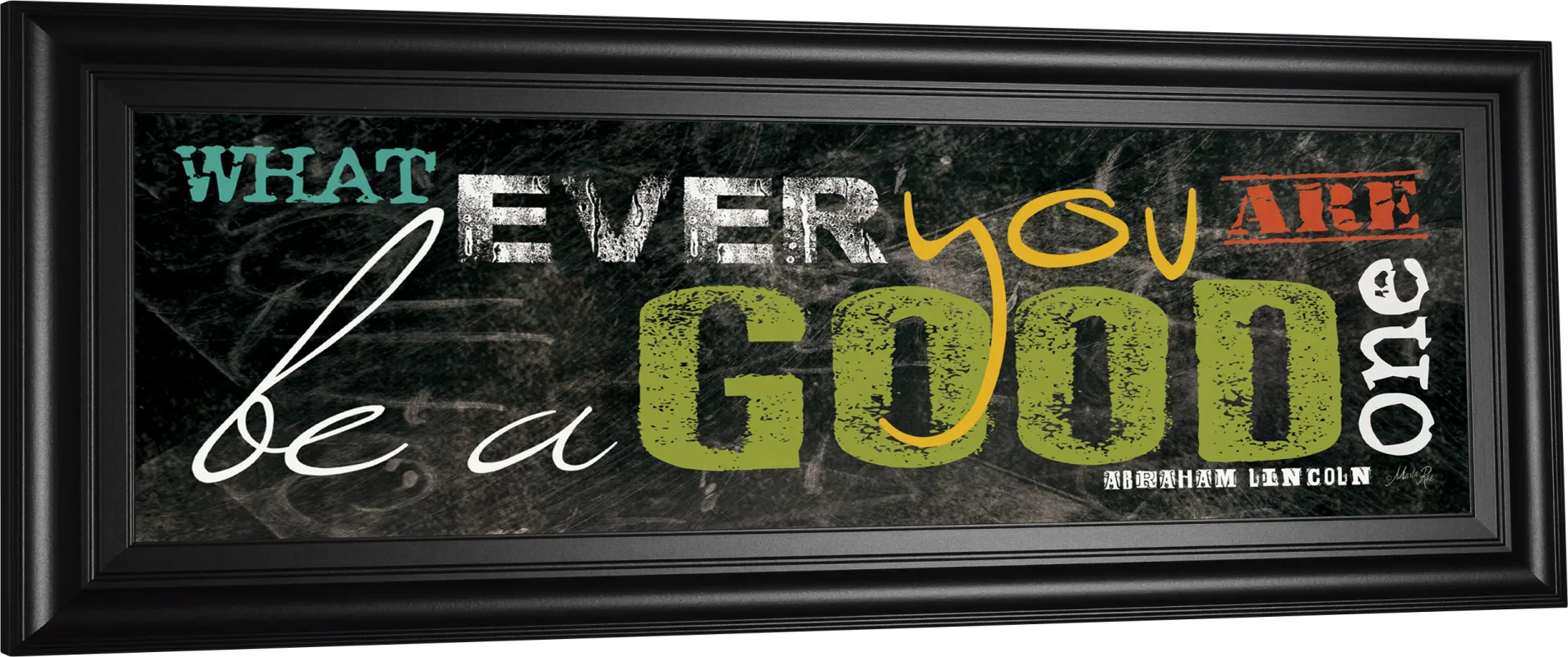 Kids Good Manners Black Artwork