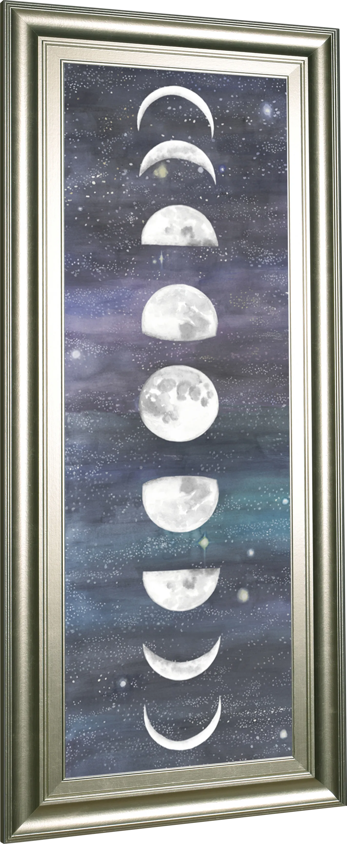 Kids Beyond The Moon Blue Artwork - Image 1