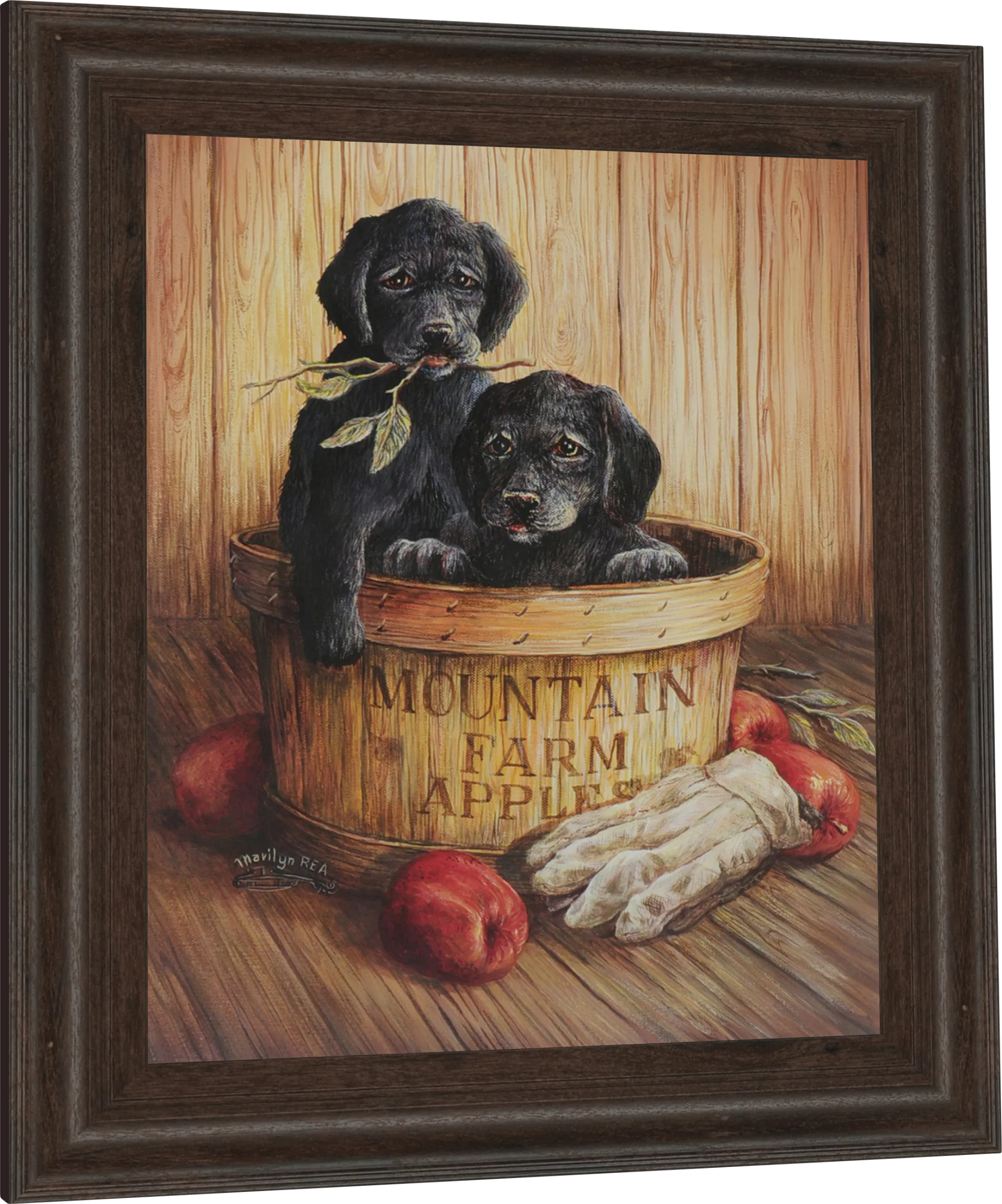 Kids Basket of Happiness Beige Artwork - Image 1