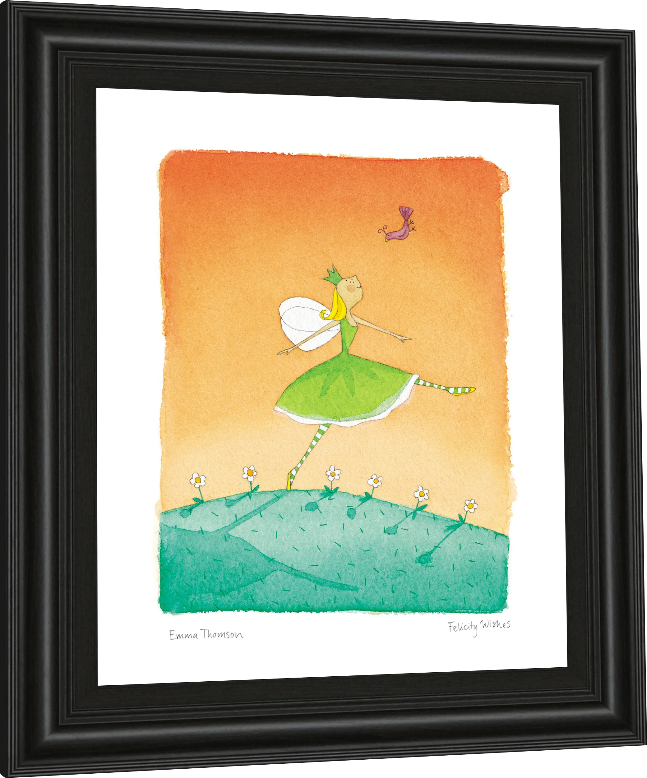 Kids Summer Fairy Orange Artwork - Thumbnail - Image 1