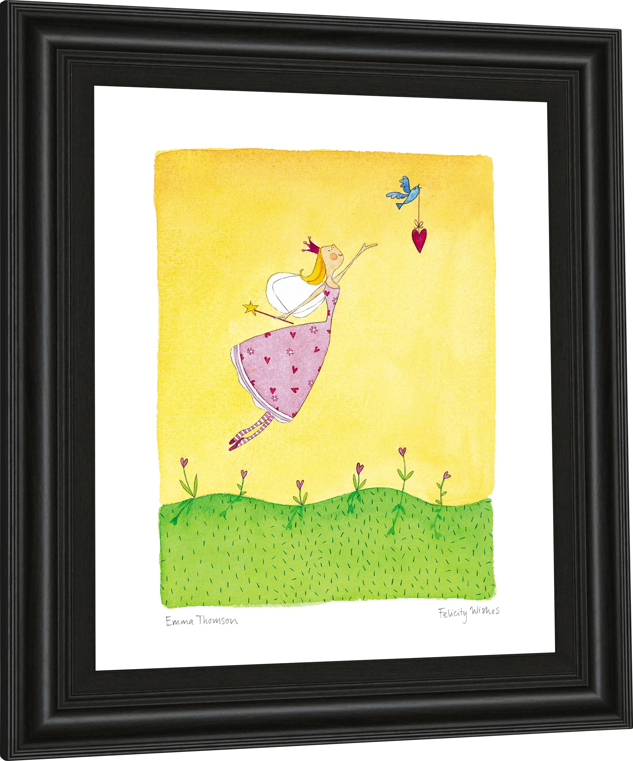Kids Spring Fairy Yellow Artwork