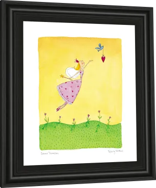 Kids Spring Fairy Yellow Artwork
