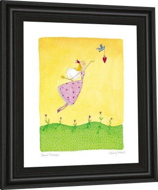 Kids Spring Fairy Yellow Artwork
