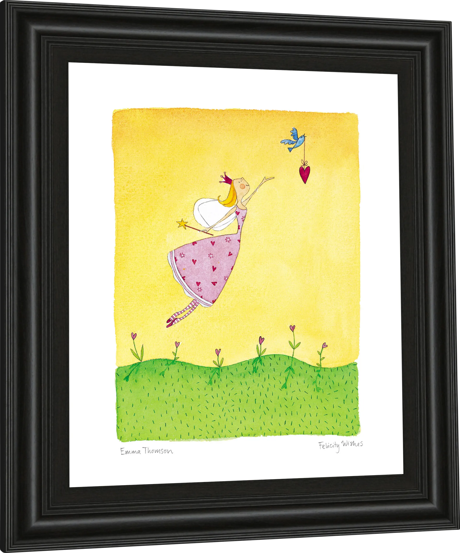 Kids Spring Fairy Yellow Artwork - Image 1