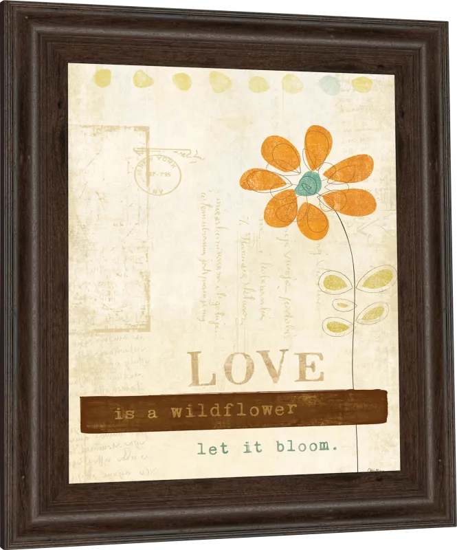 Kids Lovely Flower Beige Artwork