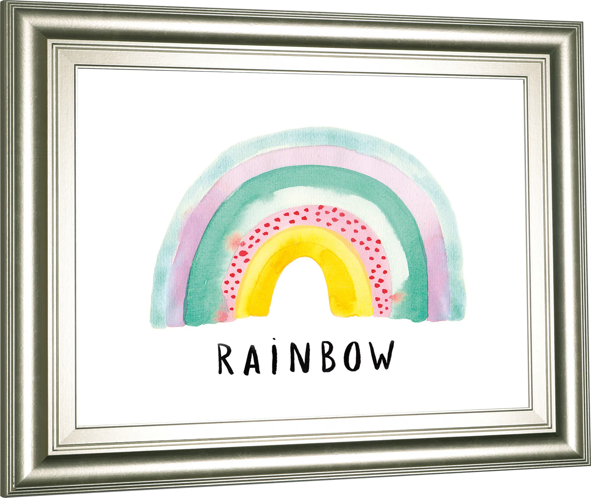 Kids Jolly Rainbow White Artwork - Image 1