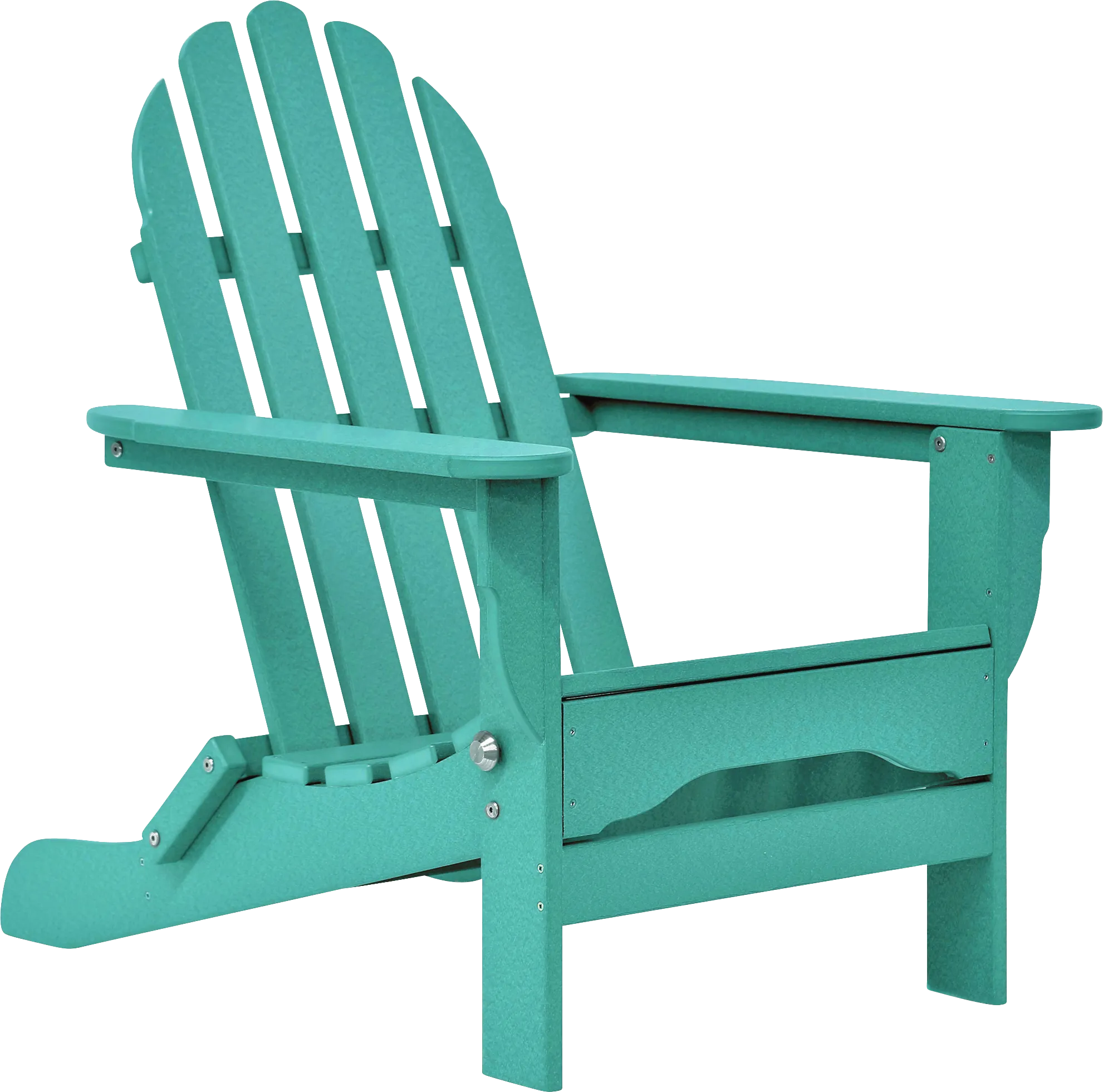 Greenport Vibrant Teal Outdoor Adirondack Chair - Thumbnail - Image 1