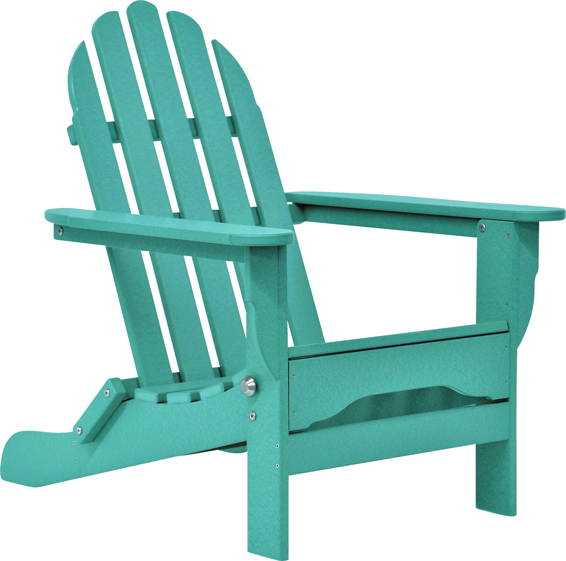Greenport Vibrant Teal Outdoor Adirondack Chair - Image 1