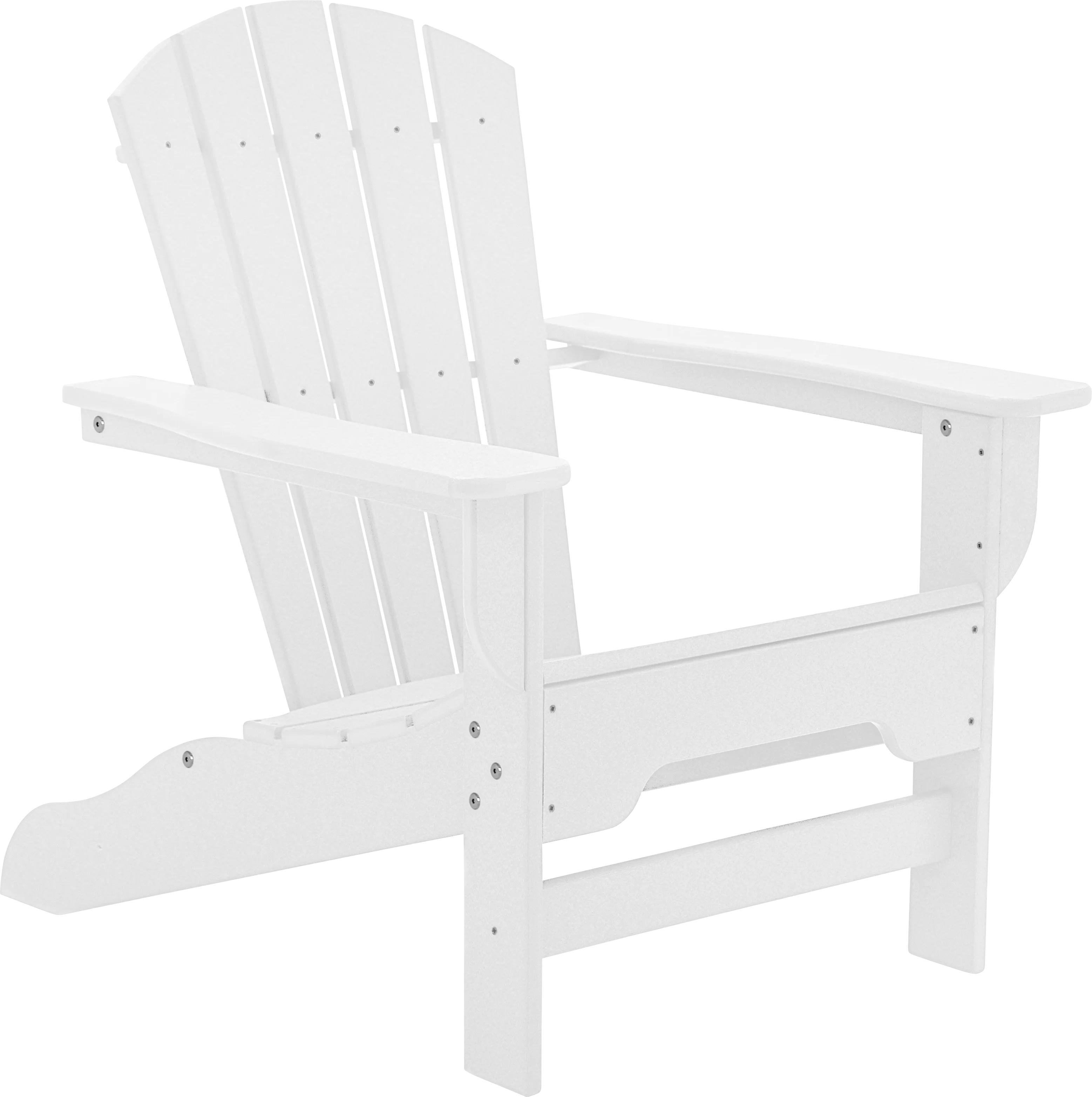 Danverton Traditional White Outdoor Adirondack Chair - Thumbnail - Image 1