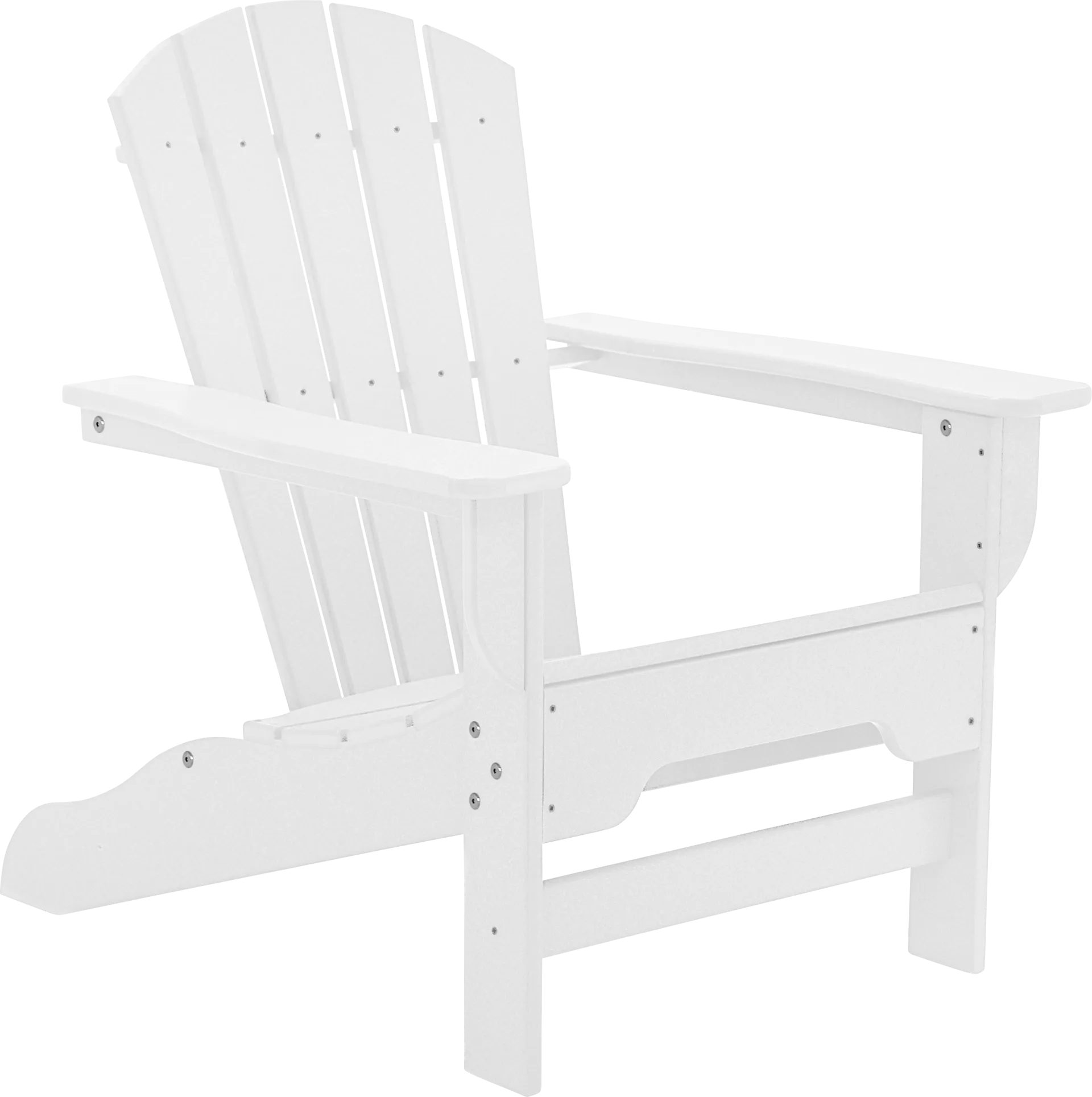 Danverton Traditional White Outdoor Adirondack Chair - Image 1