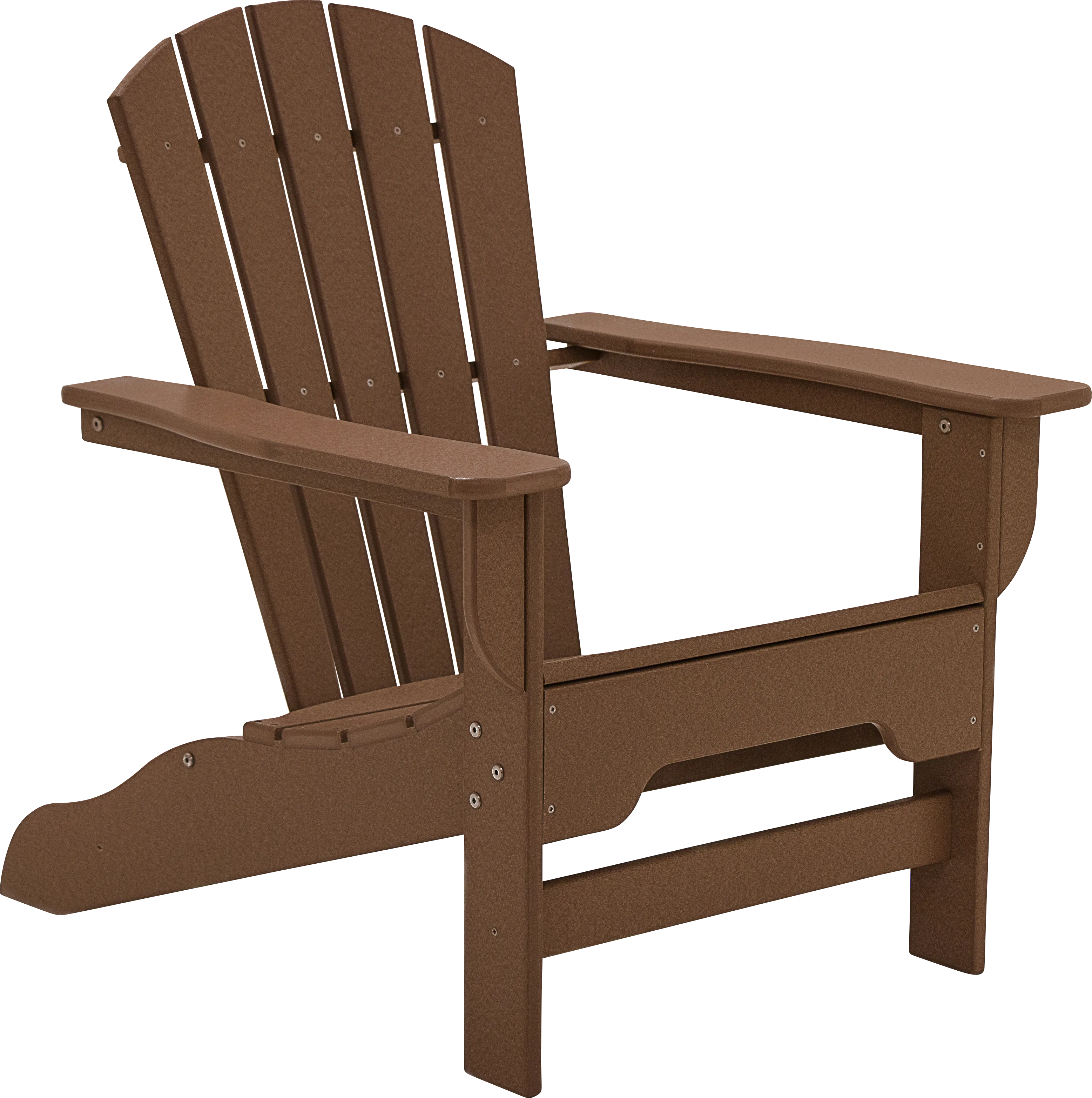 Danverton Traditional Brown Outdoor Adirondack Chair - Thumbnail - Image 1