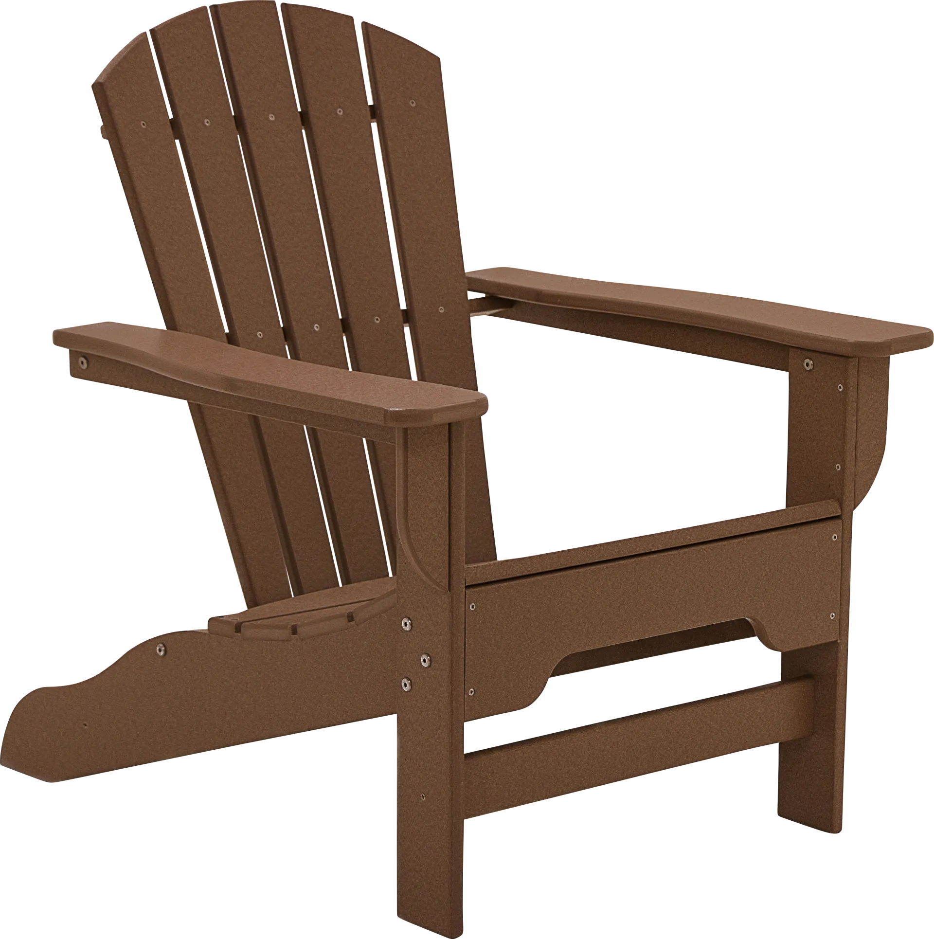 Danverton Traditional Brown Outdoor Adirondack Chair - Image 1
