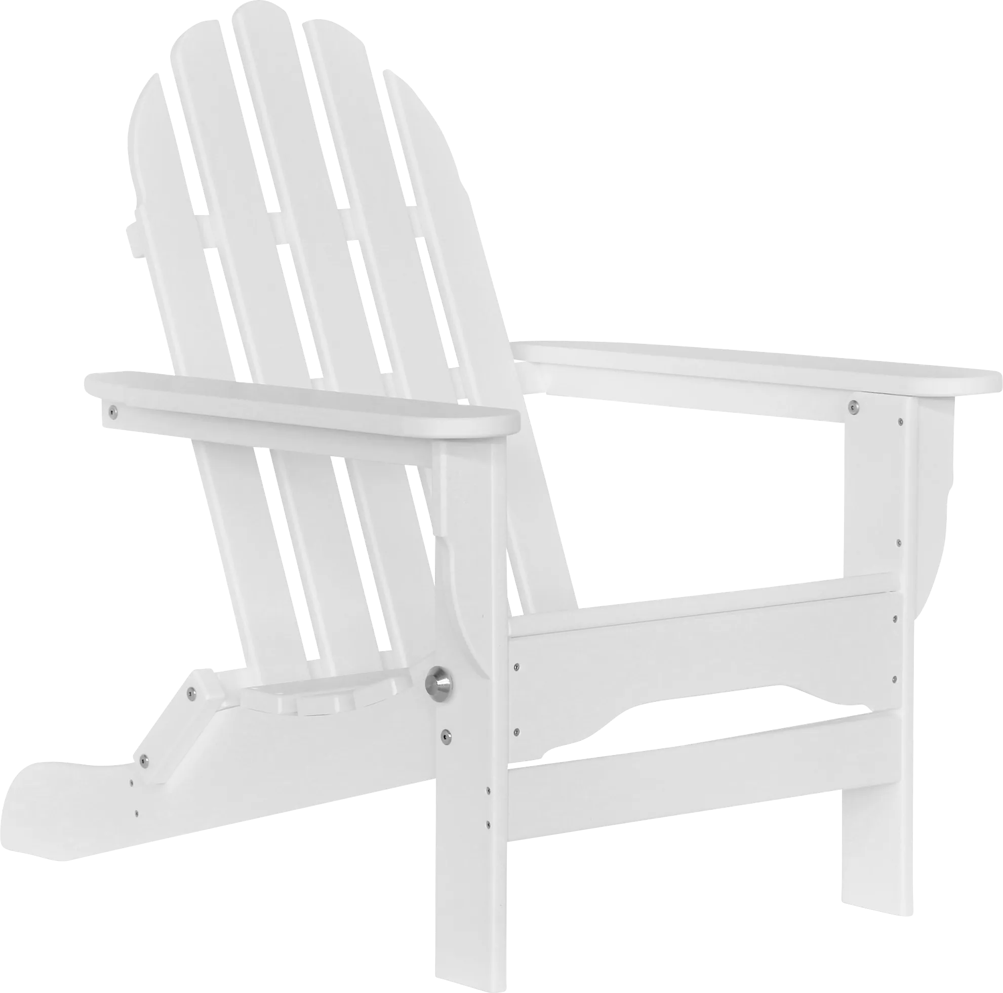 Greenport Traditional White Outdoor Adirondack Chair - Thumbnail - Image 1