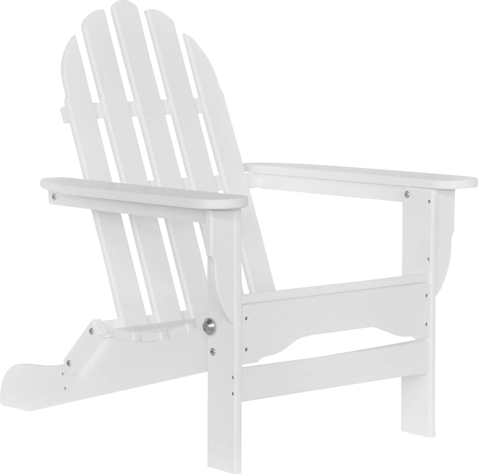 Greenport Traditional White Outdoor Adirondack Chair - Image 1