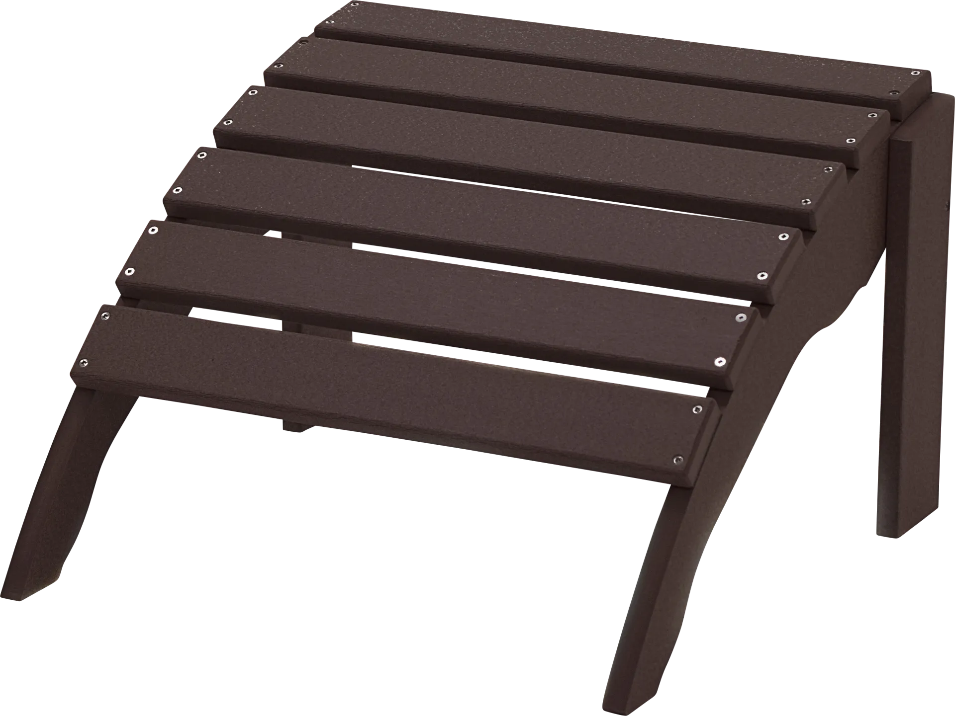 Harpwell Traditional Espresso Outdoor Ottoman - Image 1