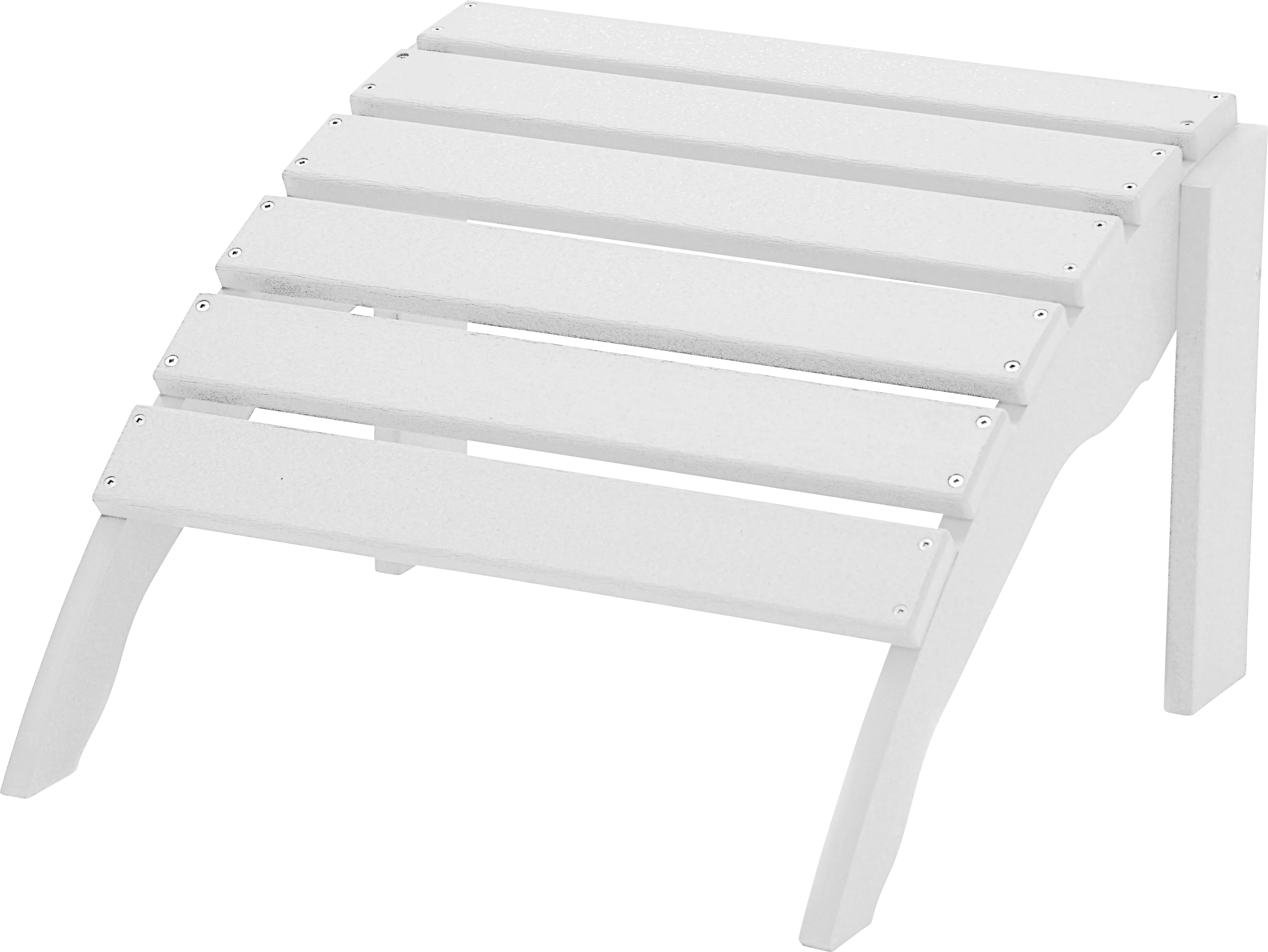 Harpwell Traditional White Outdoor Ottoman - Thumbnail - Image 1