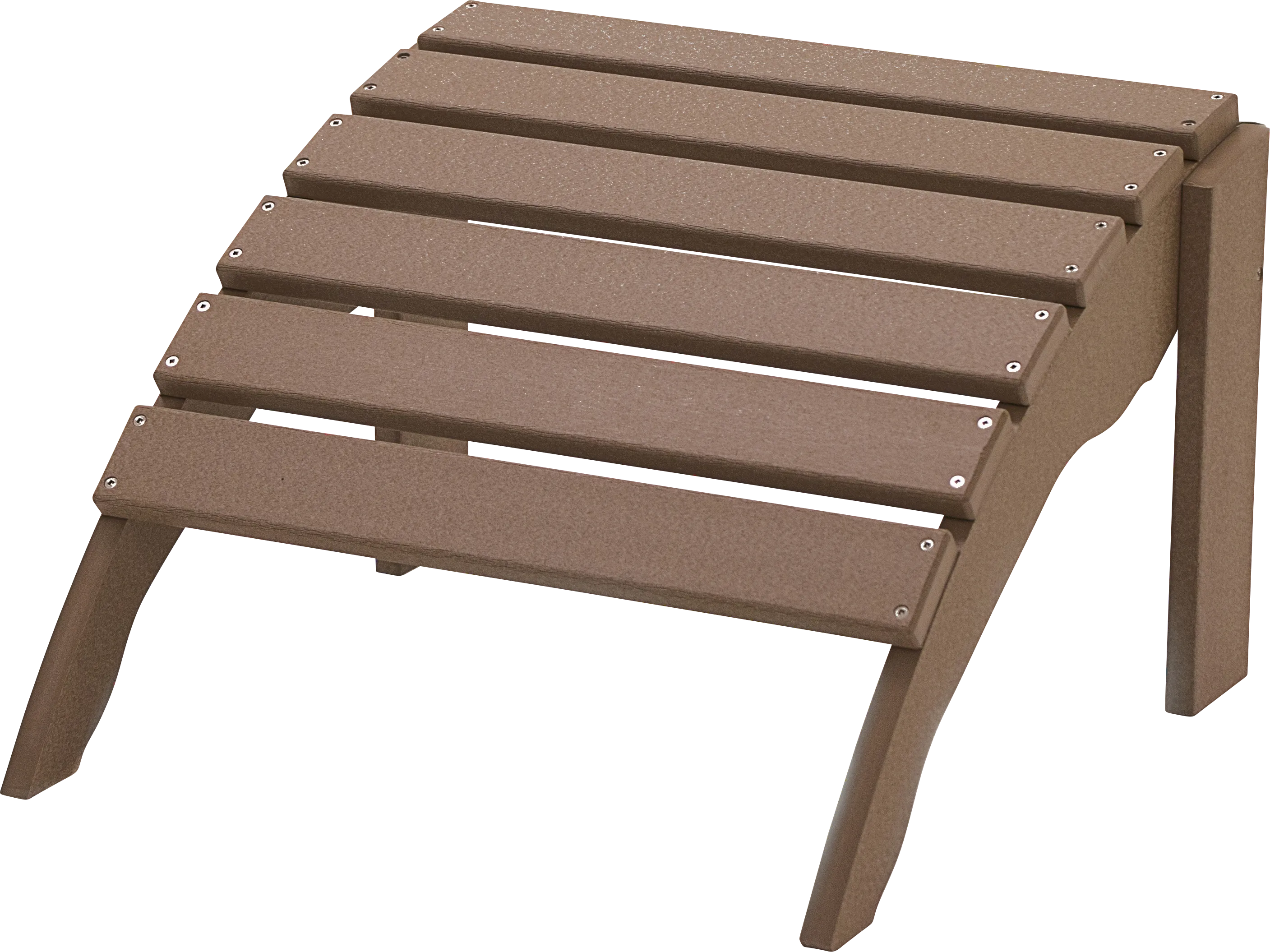 Harpwell Traditional Brown Outdoor Ottoman - Thumbnail - Image 1