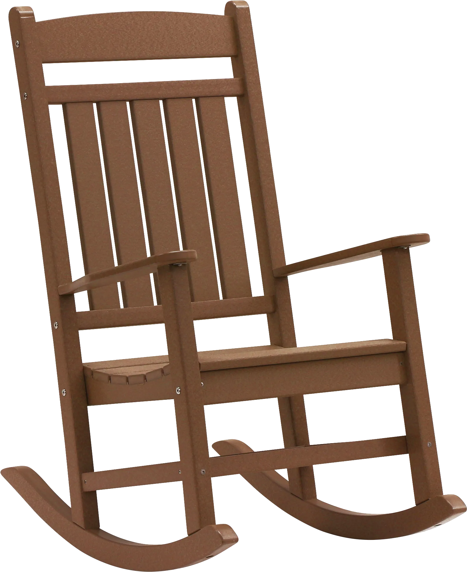 Edgarton Traditional Brown Outdoor Rocker - Image 1
