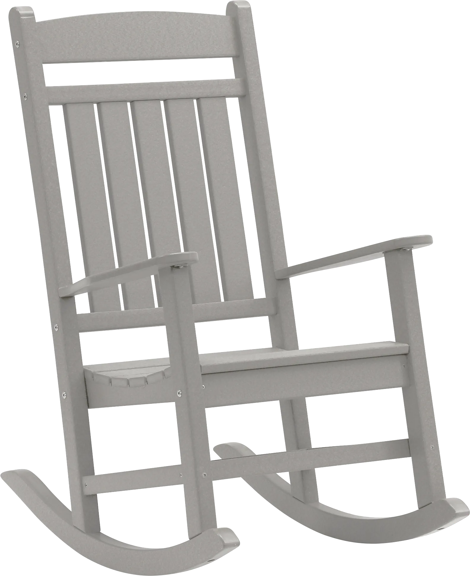 Edgarton Traditional Light Gray Outdoor Rocker - Image 1