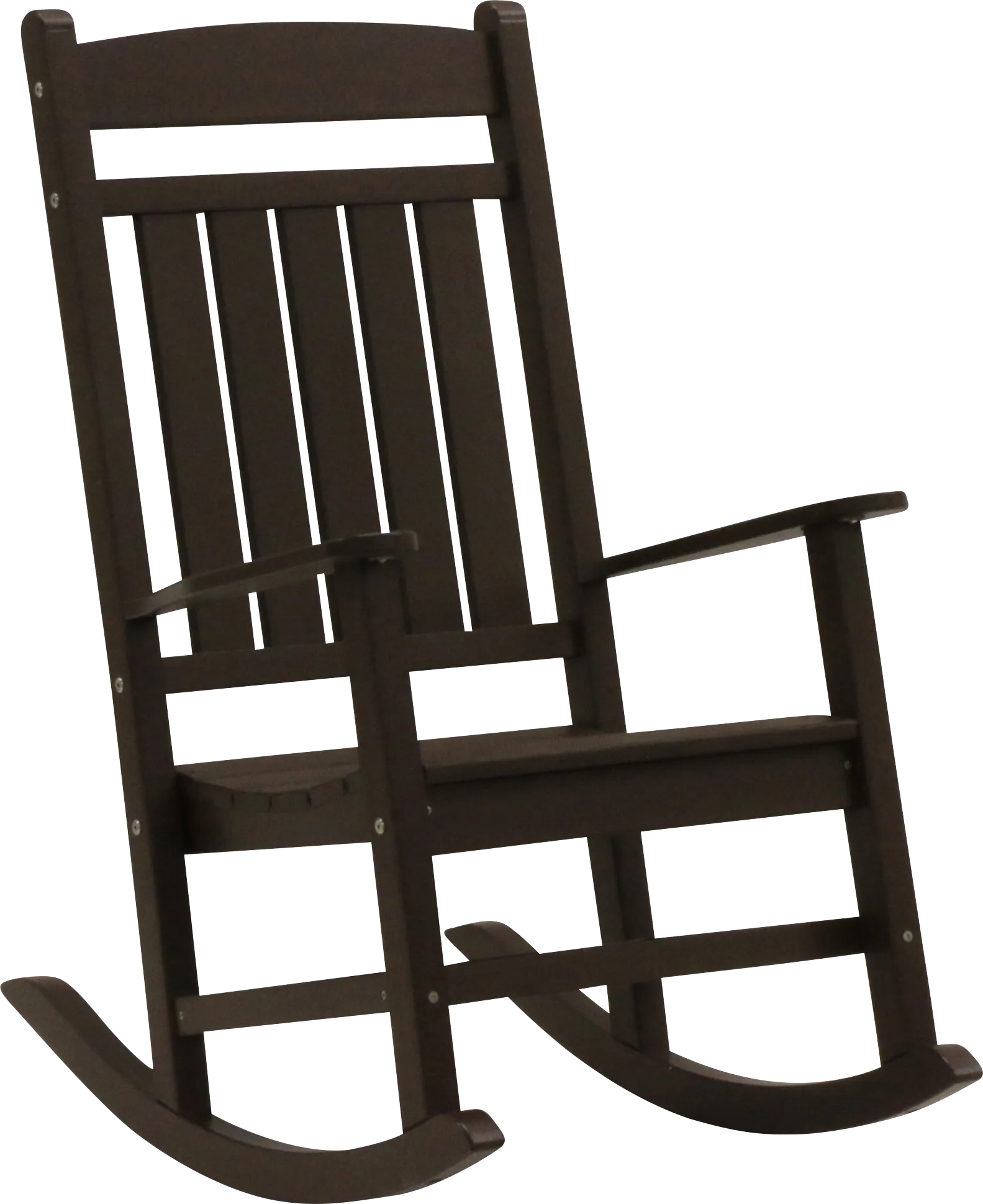 Edgarton Traditional Espresso Outdoor Rocker - Image 1