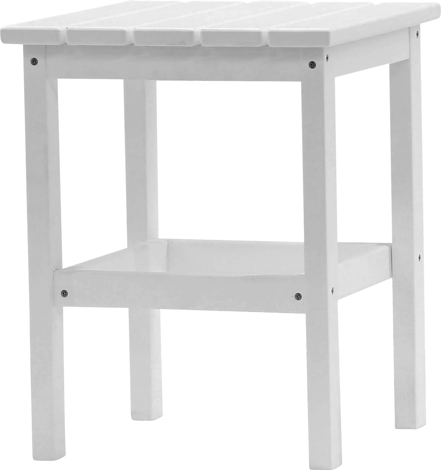Bayfield Park Traditional White Outdoor Side Table - Thumbnail - Image 1