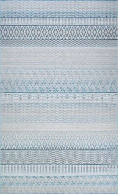 Mabella Blue 7'10 x 10'9 Indoor/Outdoor Rug