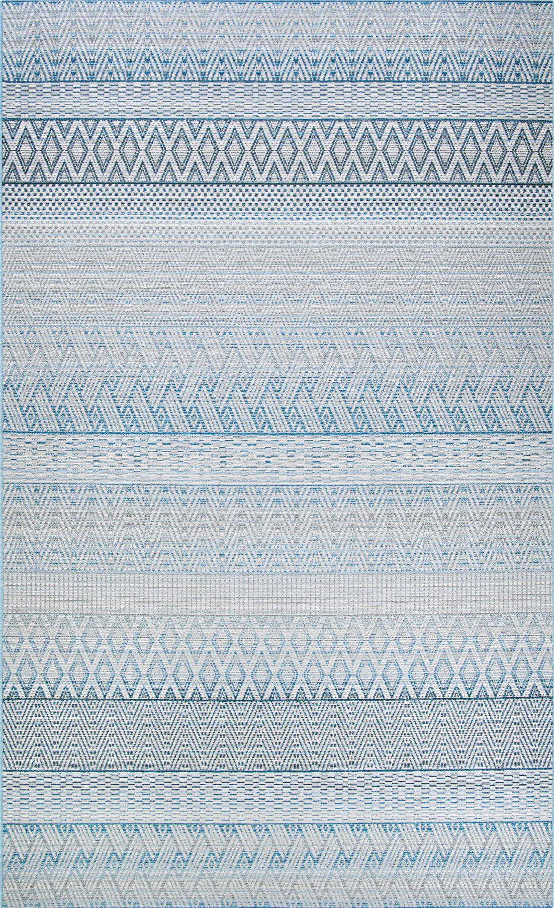 Mabella Blue 5'3 x 7'6 Indoor/Outdoor Rug - Image 1