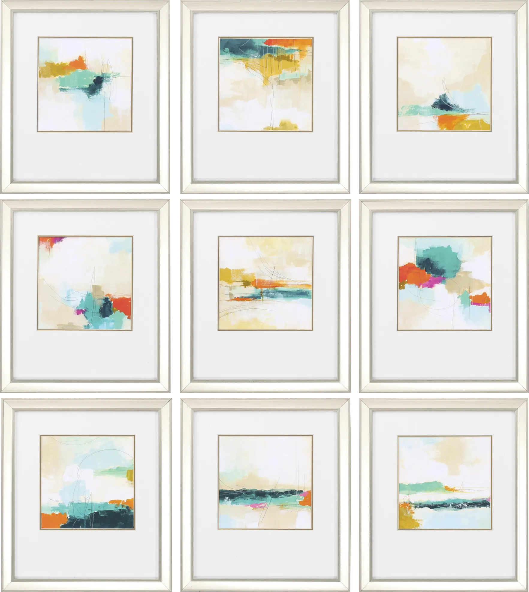 Atmospheric Multi Artwork, Set of 9
