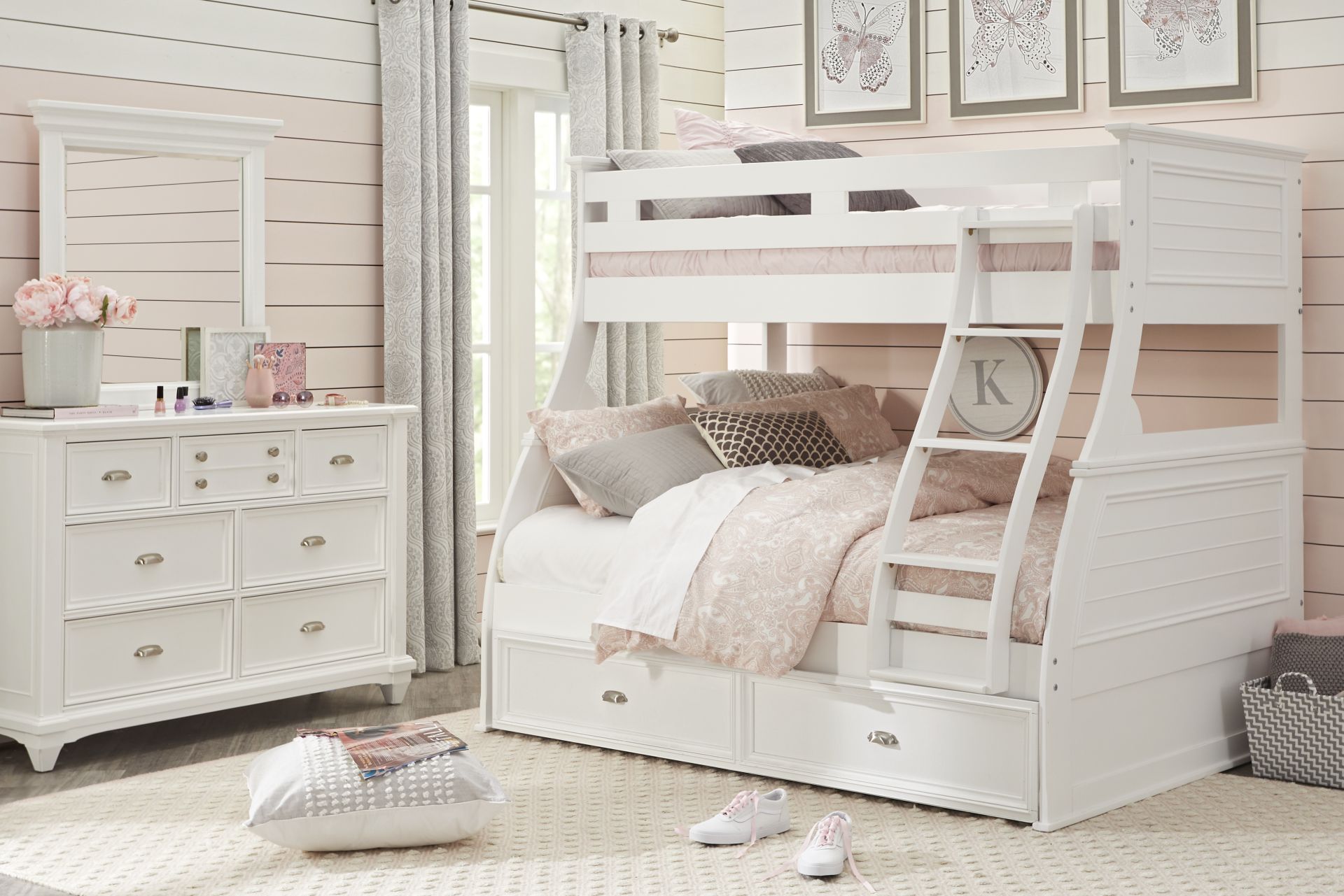 Kids Hilton Head White Twin/Full Bunk Bed - Image 2