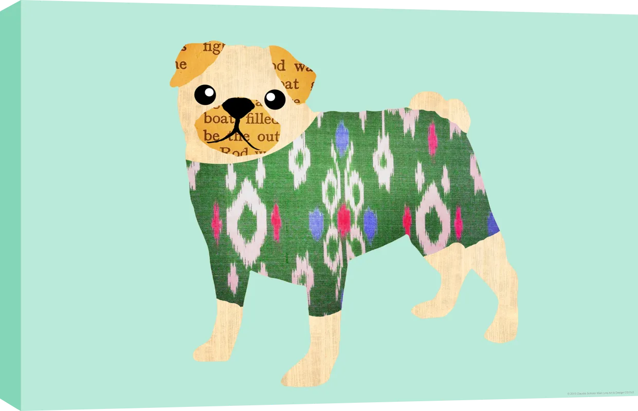 Kids Warm Puppy Blue Artwork