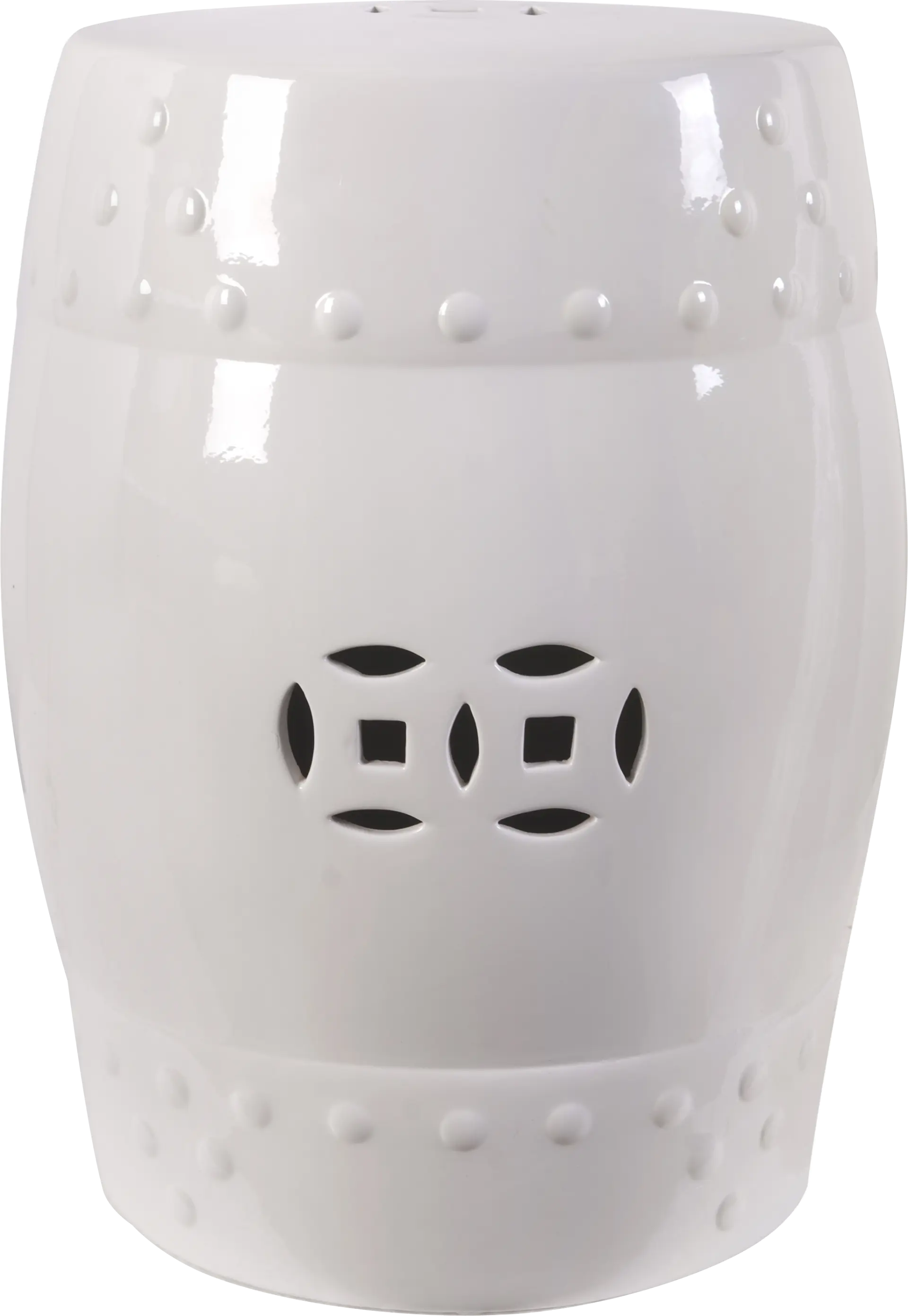 Tarabrook White Indoor/Outdoor Stool