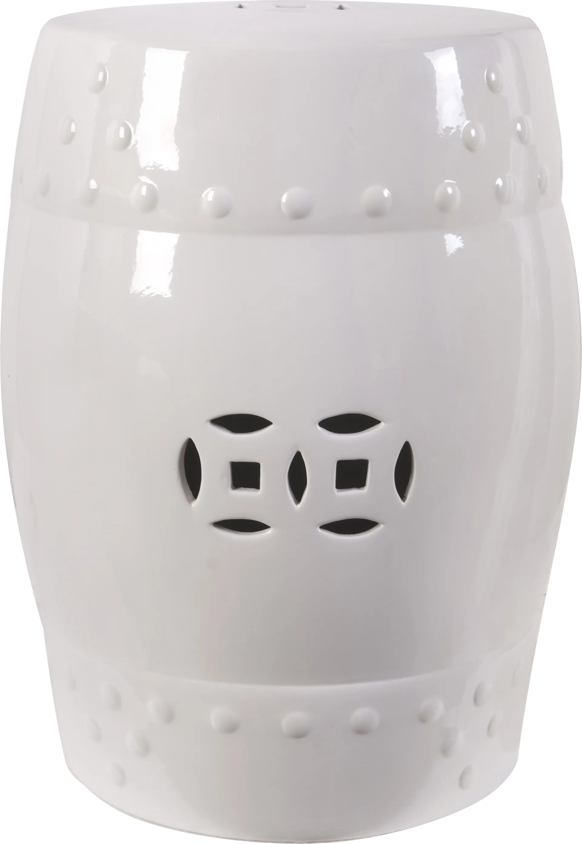 Tarabrook White Indoor/Outdoor Stool - Image 1