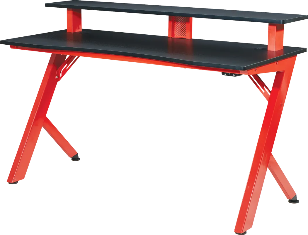 Antinous Red 54 in. PC Gaming Desk