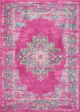 Kids Gypsy Spring Pink 5'3 x 7'3 Rug