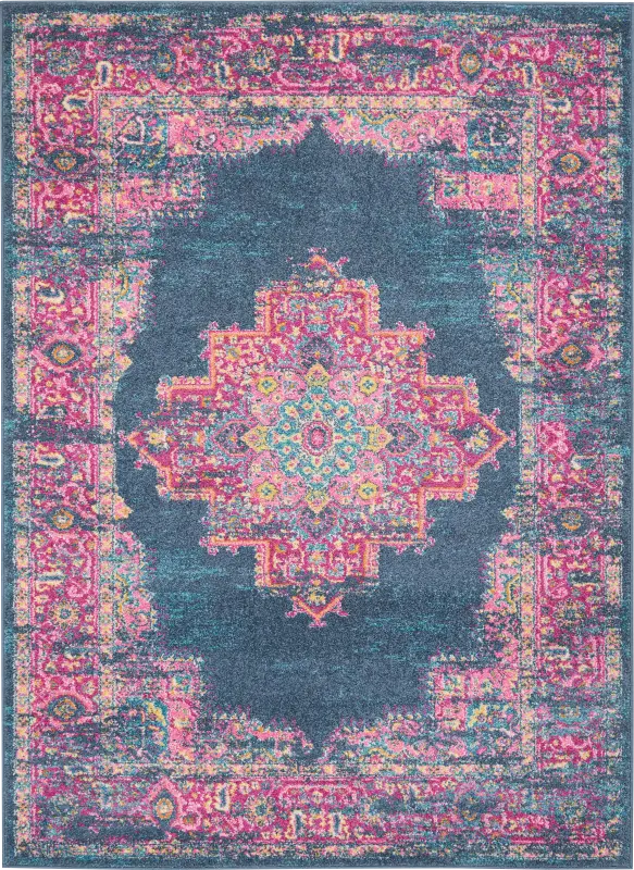 Kids Gypsy Spring Blue 5'3 x 7'3 Rug