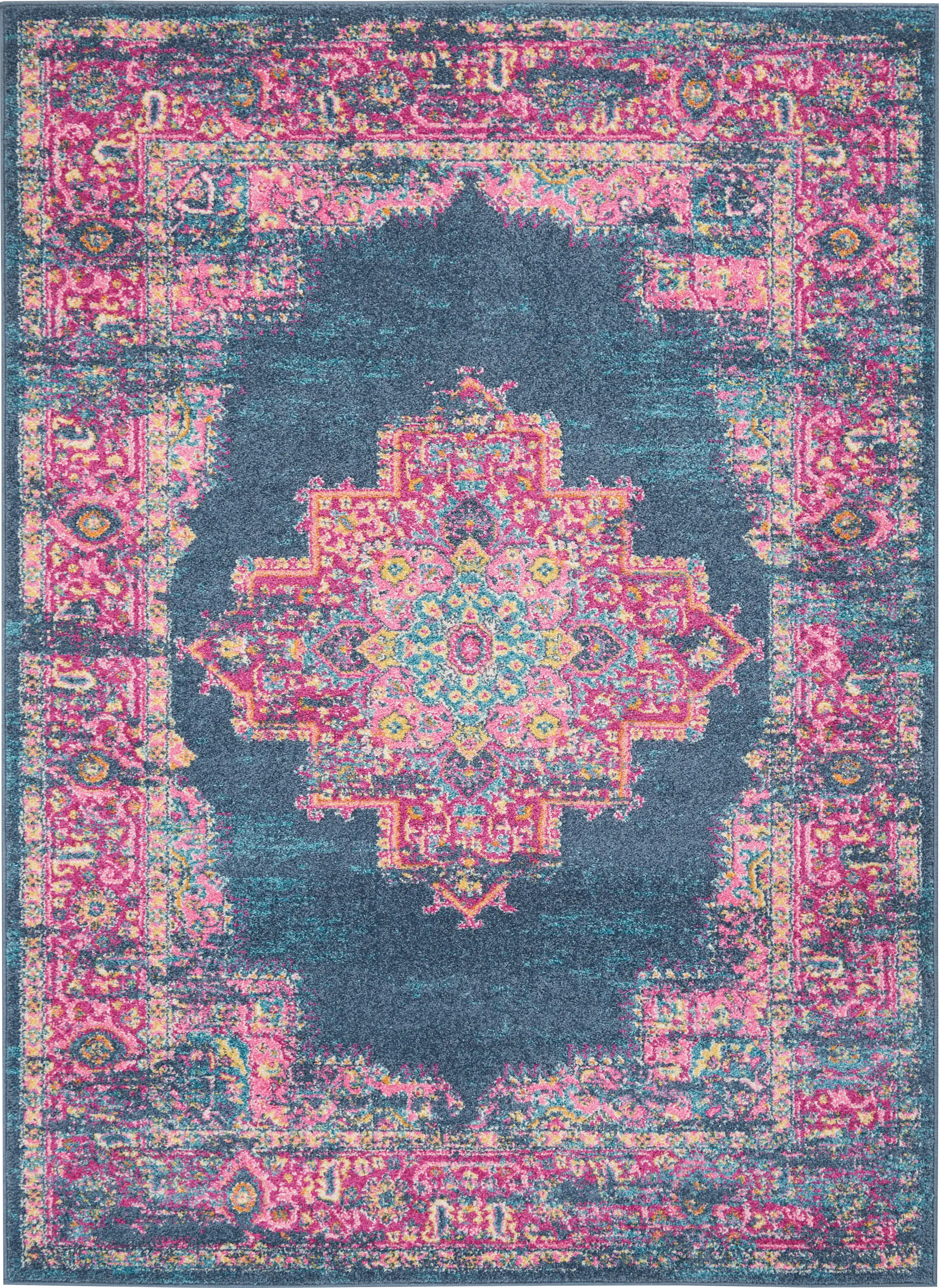 Kids Gypsy Spring Blue 5'3 x 7'3 Rug