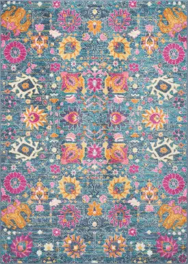 Kids Wildflower Blue 3'9 x 5'9 Rug