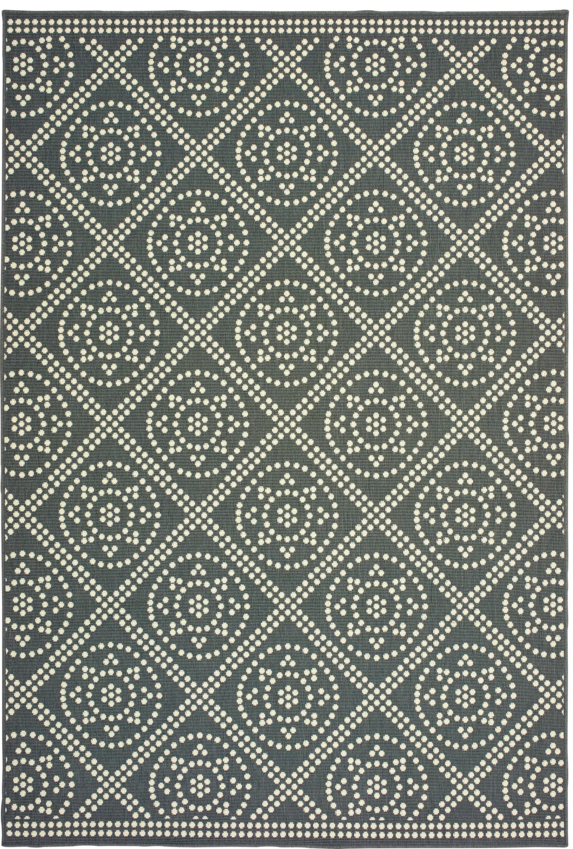 Marlfield Gray 6'7 x 9'6 Indoor/Outdoor Rug