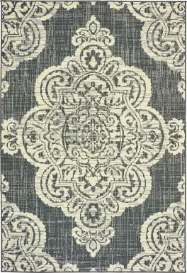 Hamiller Gray 7'10 x 10'10 Indoor/Outdoor Rug