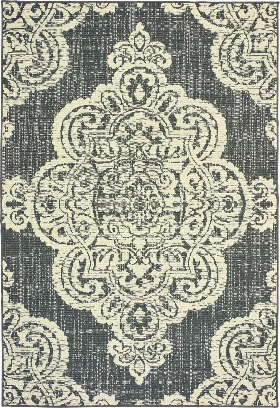 Hamiller Gray 6'7 x 9'6 Indoor/Outdoor Rug