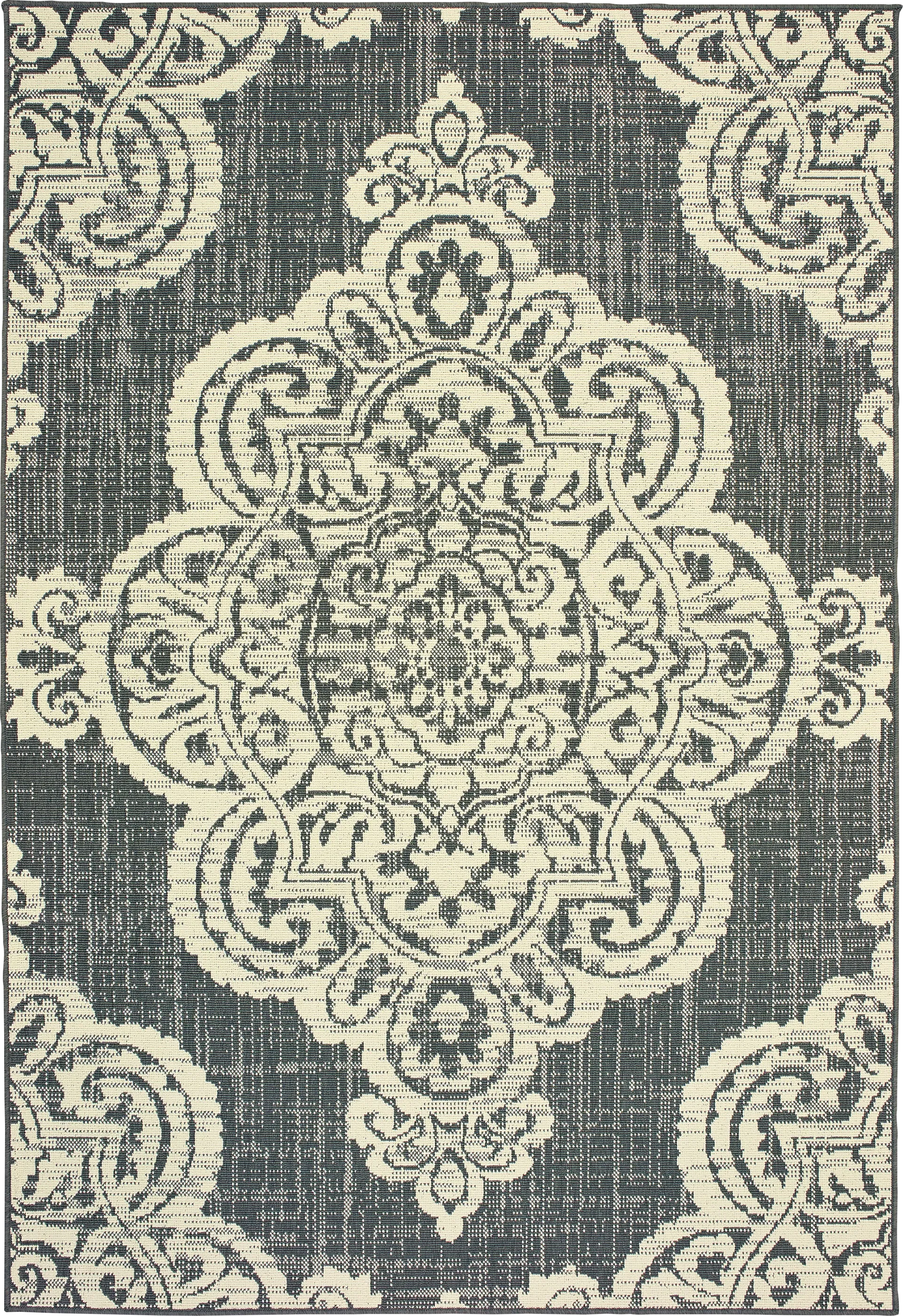 Hamiller Gray 7'10 x 10'10 Indoor/Outdoor Rug - Image 1