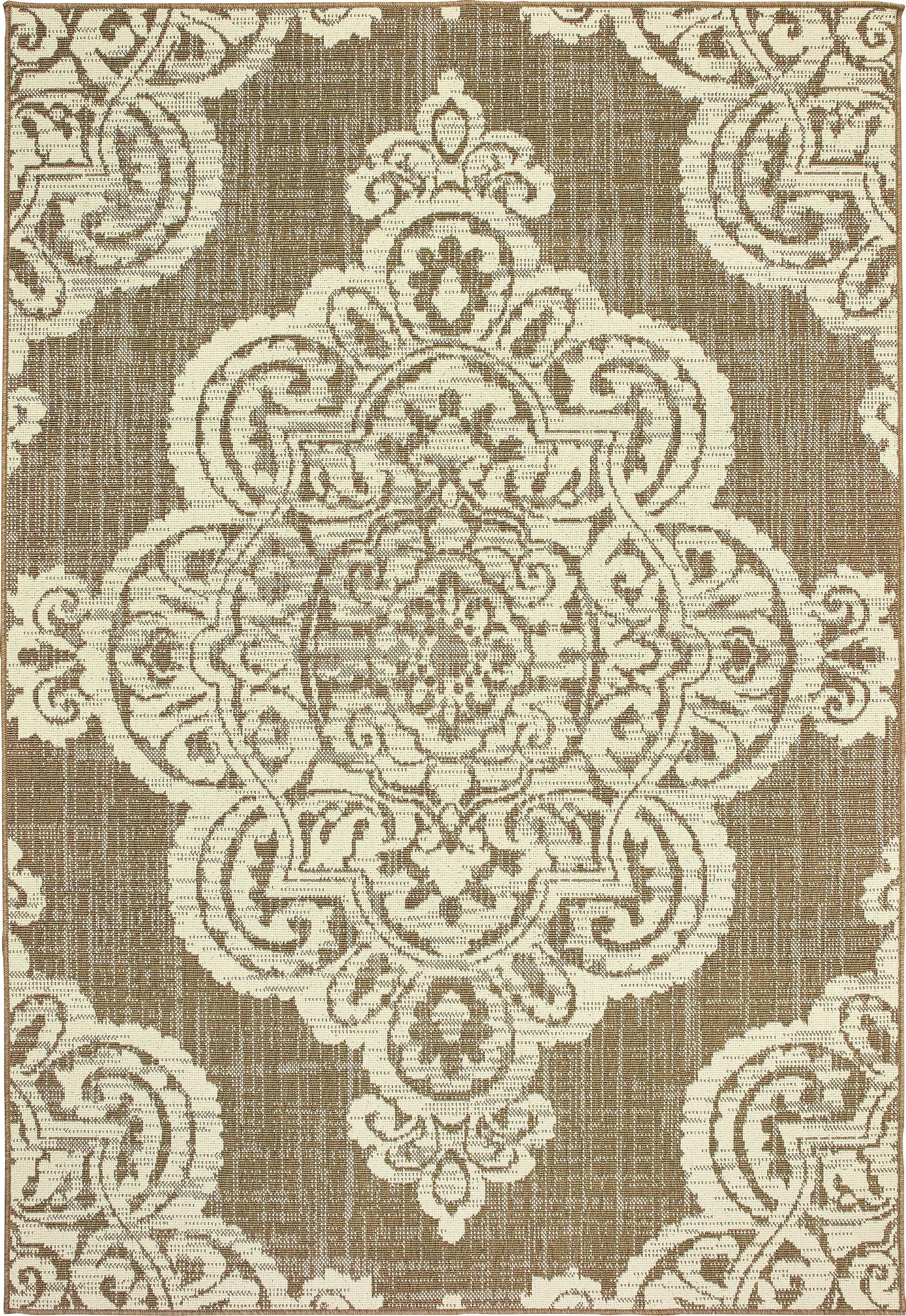 Hamiller Tan 7'10 x 10'10 Indoor/Outdoor Rug - Thumbnail - Image 1