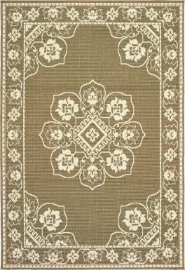 Bassbrook Tan 7'10 x 10'10 Indoor/Outdoor Rug