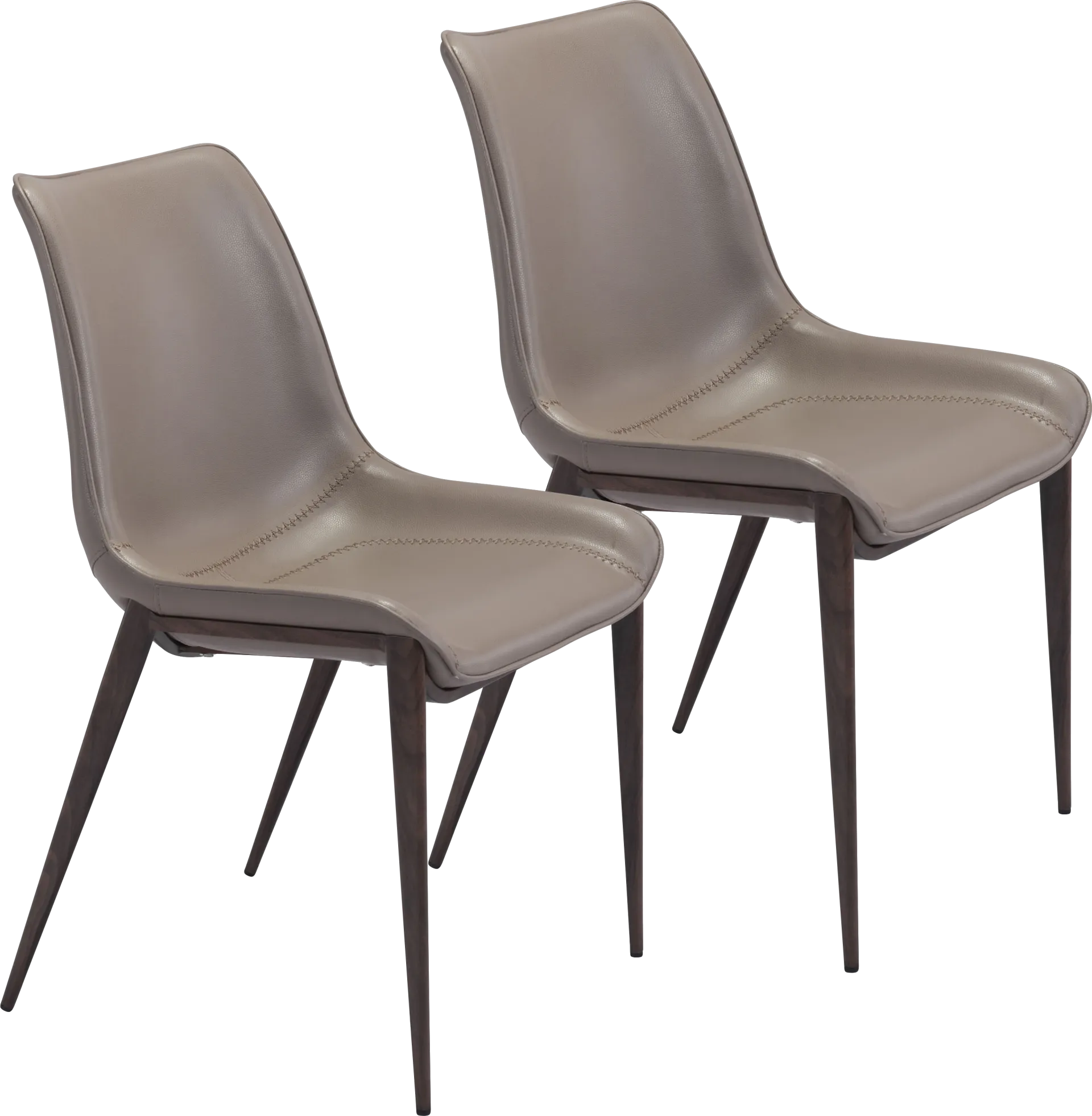 Wavell Gray Walnut Side Chair, Set of 2 - Image 1