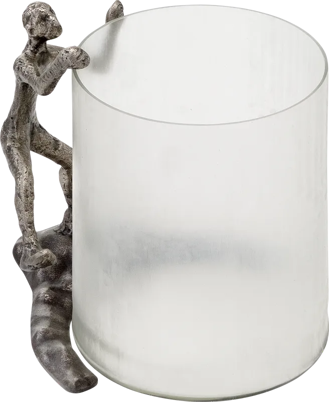Trepador Silver Hurricane Candle Holder