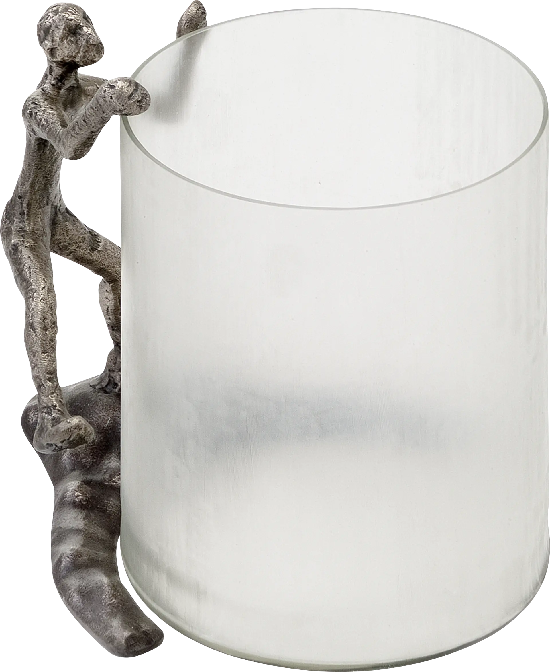 Trepador Silver Hurricane Candle Holder