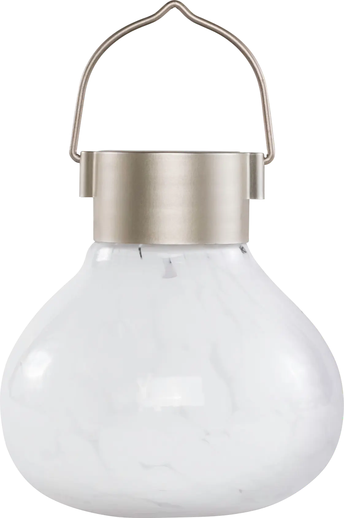 Emberley White Outdoor Solar Lantern