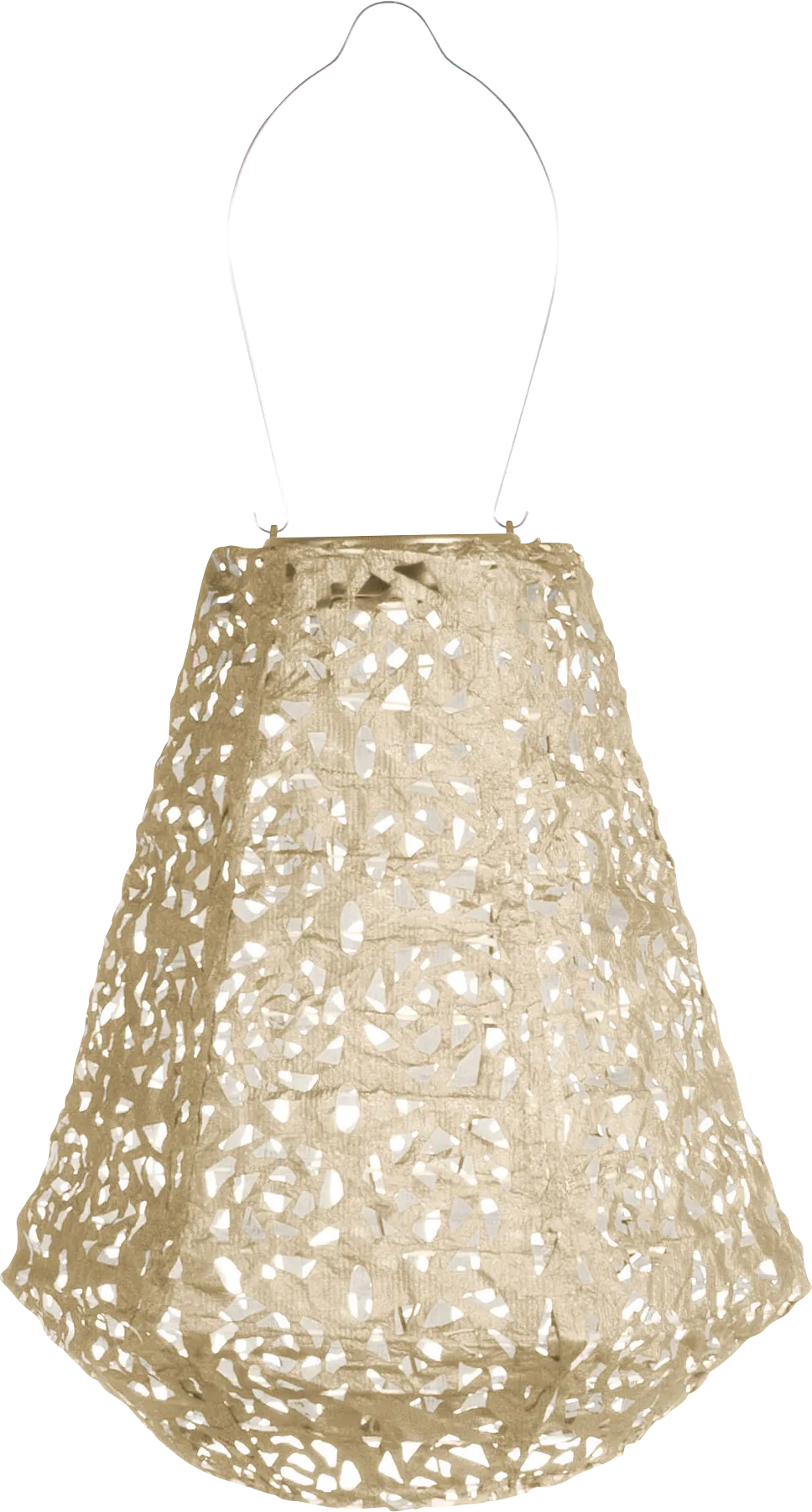 Rose Lace Pearl Outdoor Solar Lantern - Image 1